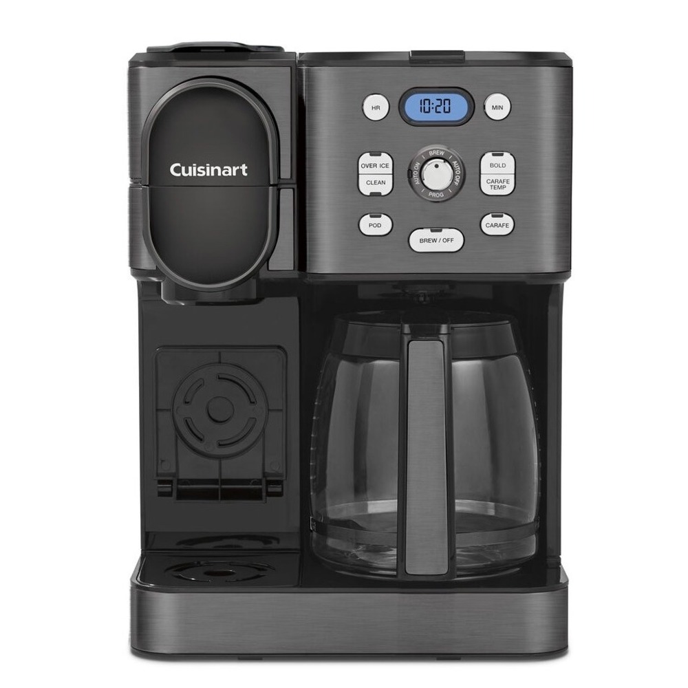 Cuisinart Coffee Center‎ 2-in-1 Coffeemaker SS-16BKS Black Stainless 12-Cup Pod